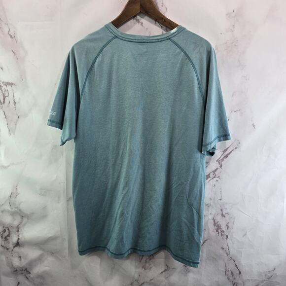 Carhartt T Shirt Mens Large Blue Pocket Relaxed Fit Short Sleeve Delmont Raglan - Picture 5 of 11